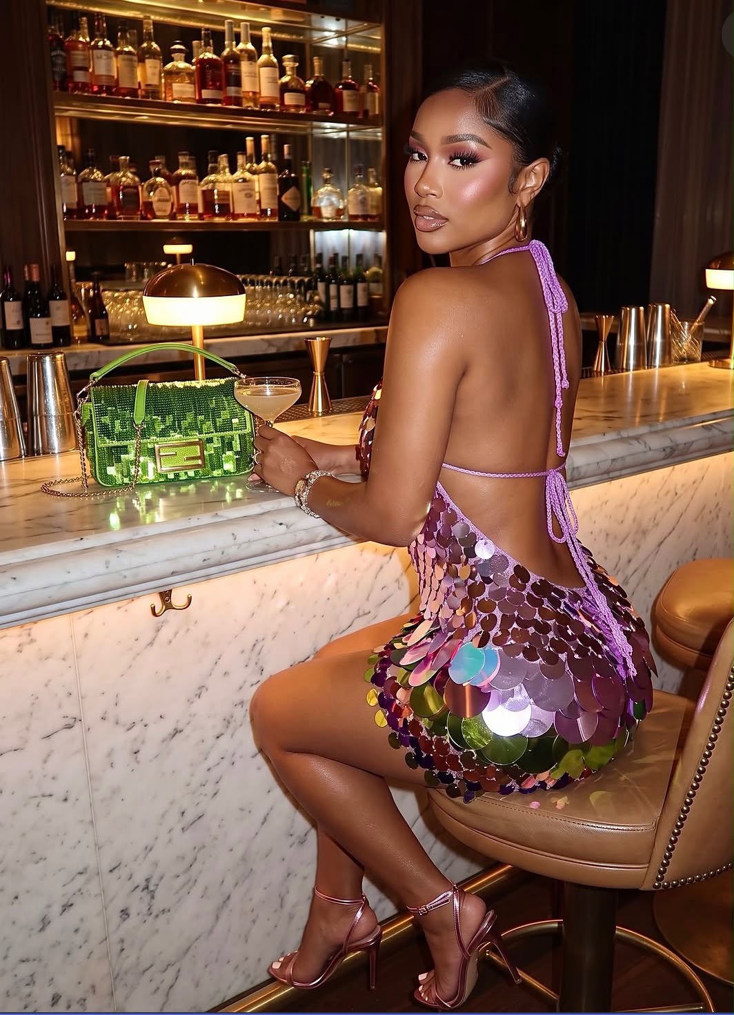 Such an Iconic Sequin Mini Dress- Multicolored