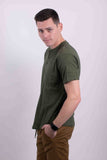 Men's Short Sleeves Henley T-Shirt- 6 Colors