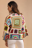 Granny Multi Square Crochet Short Jacket (COPY)