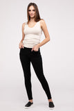 Front & Back 2-Way V-Neck Seamless Tank-3 Colors