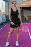 Women Workout Golf Tennis Dress with Shorts Pocket-3 Colors