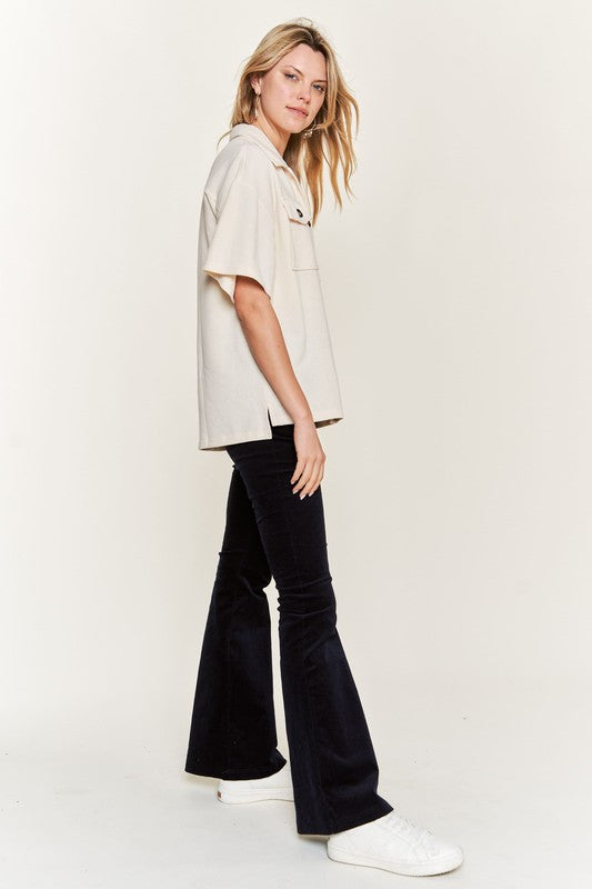 PLUS SIZE SMILE FACE BACK SHIRTS TOP-3 COLORS