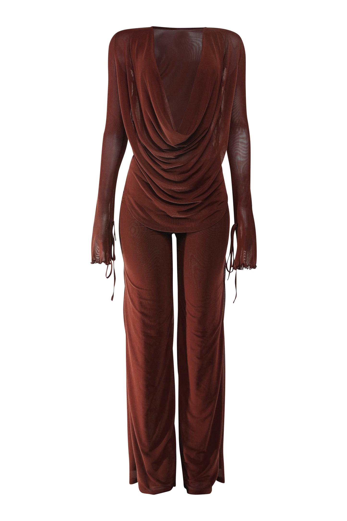 Luxe Pants Set- Burgundy