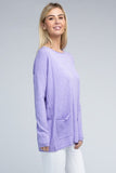 Viscose Front Pockets Sweater- 6 Colors
