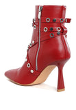 Jaunts Eyelets & Studs Harness Ankle Boots- 3 Colors