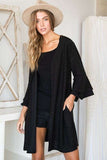 Glitter Bell Sleeve Kimono Cardigan