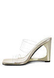 Zelene Fantasy Wedge Heel Clear Sandals- 2 Colors