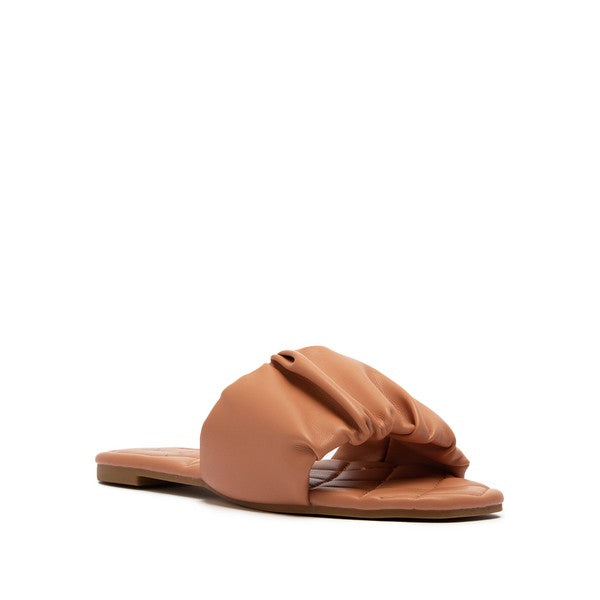 Beige Quilted Sole Sandals