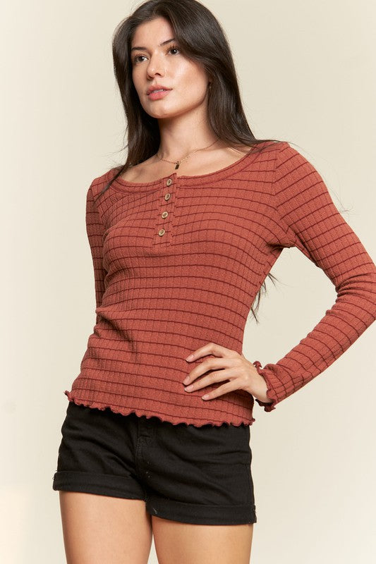 ROUND NECK STRIPE TOP-3 COLORS