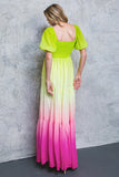 Gradient Ombre Maxi Dress