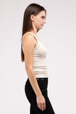 Front & Back 2-Way V-Neck Seamless Tank-3 Colors