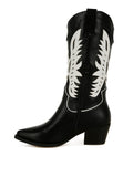 Thistle Winged Patchwork Cowboy Boots- 2 Colors