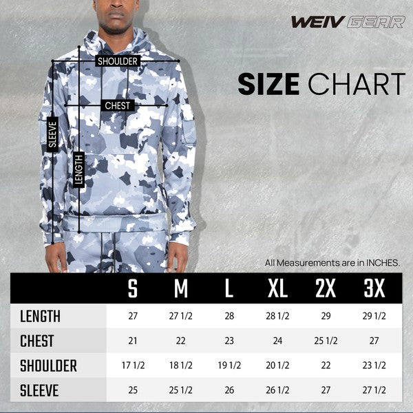 MEN'S FULL CAMO HOODIE COTTON SWEAT SET