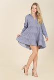 Corduroy Tiered Dress-2 Colors
