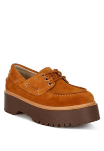 Cuckatoos Chunky Suede Oxford Loafers- 2 Colors