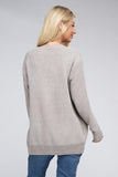 Melange Open Front Sweater Cardigan- 4 Colors