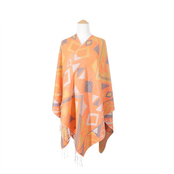TRIBAL PRINT PONCHO- 3 COLORS