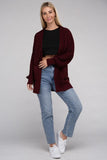 Low Gauge Waffle Open Cardigan Sweater-4 Colors