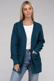 Low Gauge Waffle Open Cardigan Sweater-4 Colors