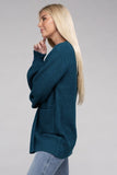 Low Gauge Waffle Open Cardigan Sweater-4 Colors