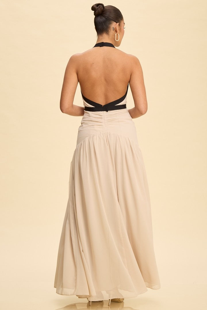 Season's Beginnings Maxi Dress- Cream