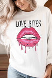LOVE BITES LIPS Graphic Sweatshirt-4 Colors