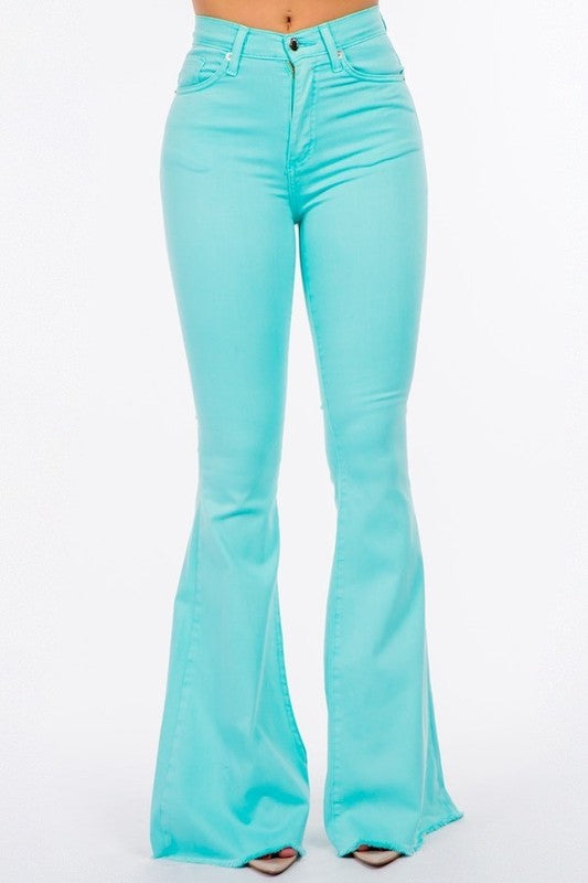 Turquoise Bell Bottom- Inseam 30