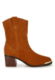 Emberly Suede Square Toe Ankle Boots- 2 Colors