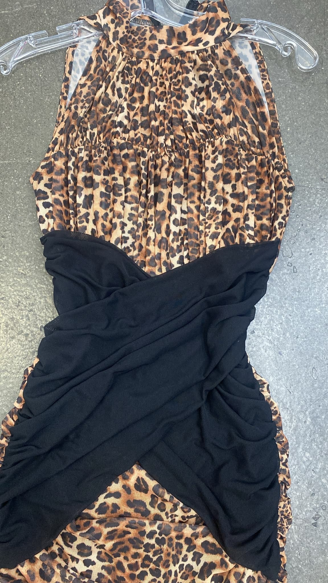Silhouette Animal Print Midi Dress