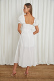 Bustier Midi White Dress