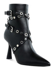 Jaunts Eyelets & Studs Harness Ankle Boots- 3 Colors