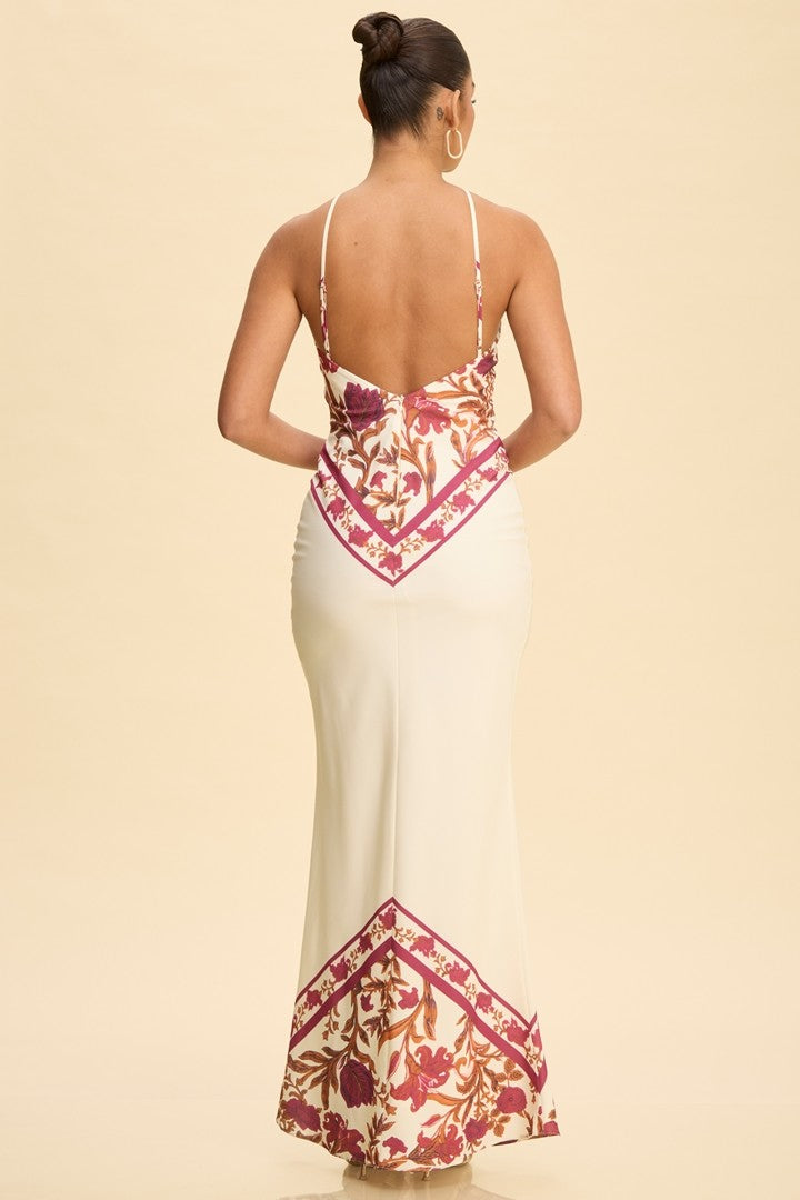 Scarza Maxi Dress- Beige