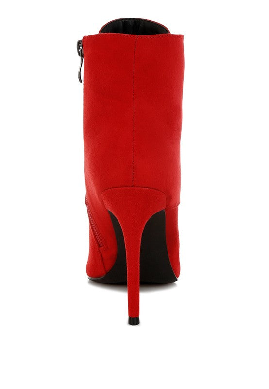 Agmati Lace Up Stiletto Boots- 2 Colors