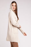 Hooded Open Front Sweater Cardigan-4 Colors