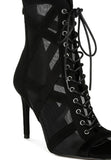 Anarki Mesh Lace-Up Ankle Boots- 2 Colors