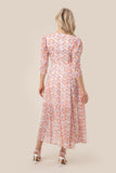 Pink Flora Maxi Dress