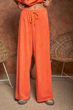Velvet Sleeveless Round Neck Top and Pants Set-2 Colors