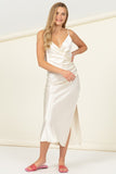 All Nighter Side Slit Maxi Dress- 4 Colors