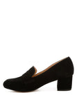 Astra Block Heel Suede Loafers- 2 Colors