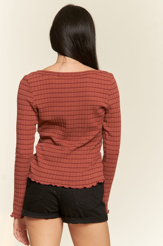 ROUND NECK STRIPE TOP-3 COLORS