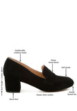 Astra Block Heel Suede Loafers- 2 Colors