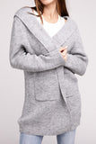 Hooded Open Front Sweater Cardigan-4 Colors