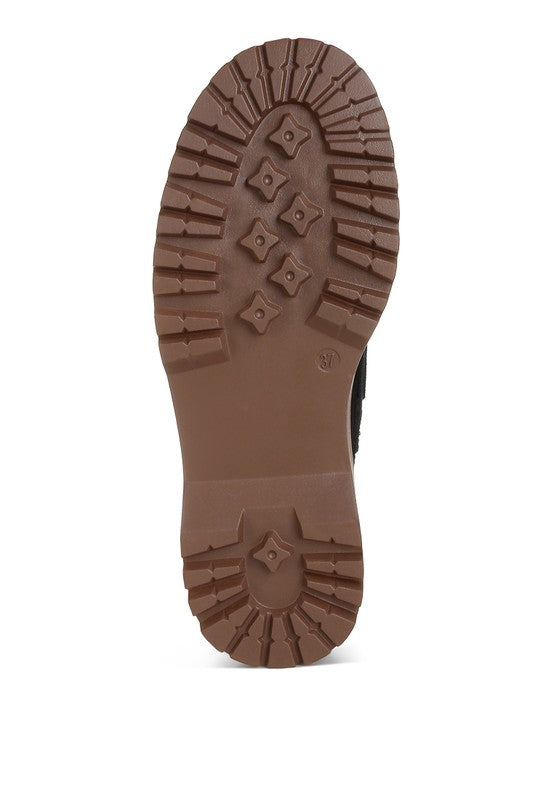 Cuckatoos Chunky Suede Oxford Loafers- 2 Colors