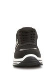 Mailys Metallic Panel Platform Sneakers- Black or White