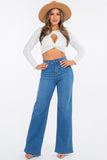 Wide Leg Jean in Medium Blue