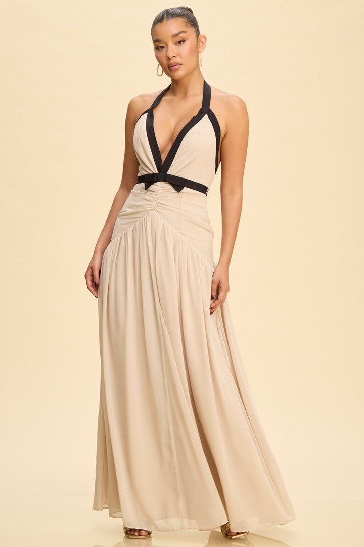 Season's Beginnings Maxi Dress- Cream