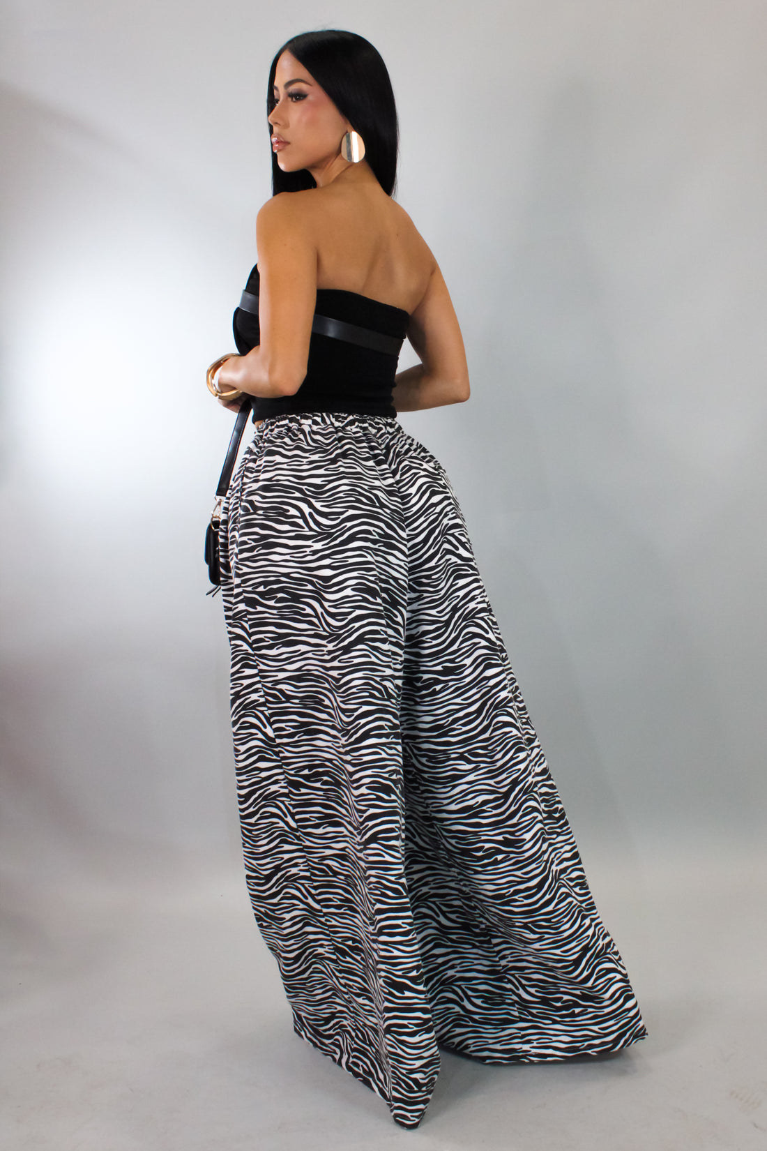Zebra Print Loose Pants