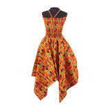 Kente Stretch-top Flare Dress - ONE SIZE