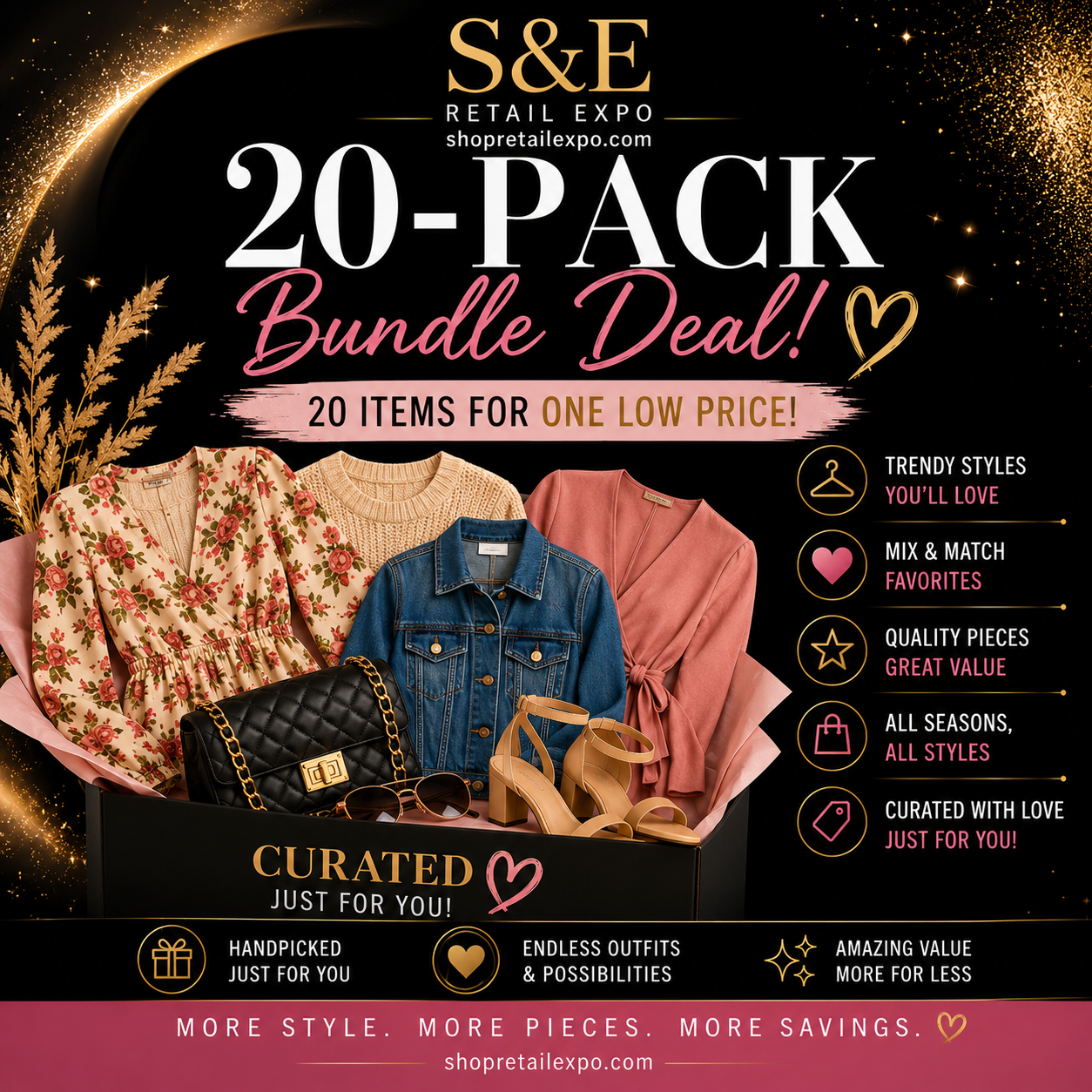 Women's Clothing & Bag/Accessory Bundle Collection