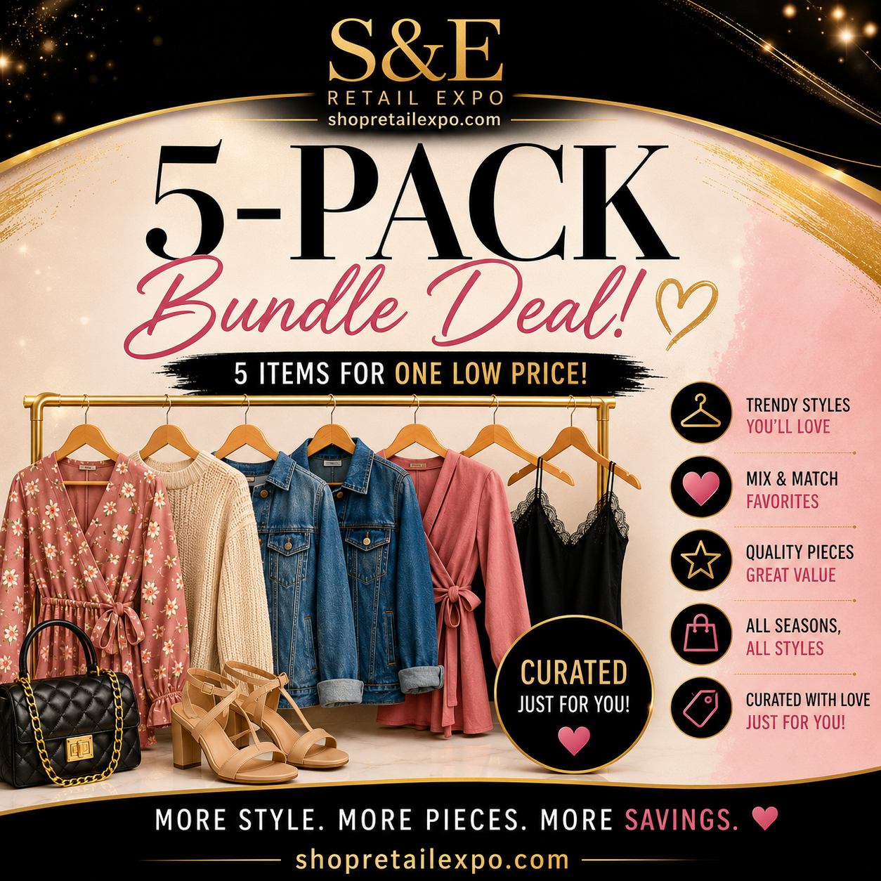 Women's Clothing & Bag/Accessory Bundle Collection